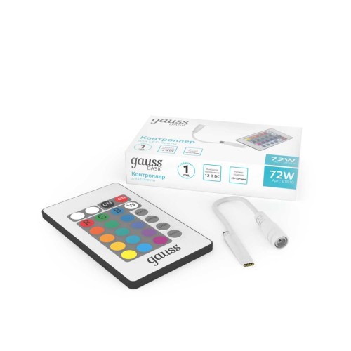 Контроллер RGB для светодиодной ленты Gauss Basic LED 12V 72W BT610, купить в Минске по самой низкой цене