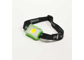 Налобный светодиодный фонарь Gauss от батареек 65х45 150 лм GF305