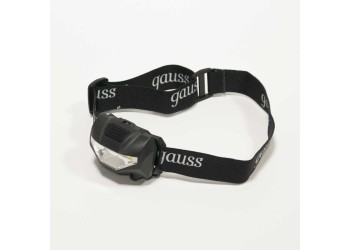 Налобный светодиодный фонарь Gauss от батареек 60х40 100 лм GF306