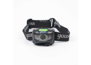 Налобный светодиодный фонарь Gauss аккумуляторный 40х60 130 лм GF405