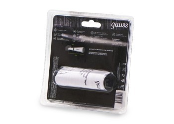 Налобный светодиодный фонарь Gauss аккумуляторный 77х50 200 лм GF409