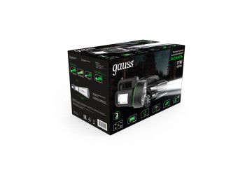 Прожекторный светодиодный фонарь Gauss аккумуляторный 205х140 400 лм GF602