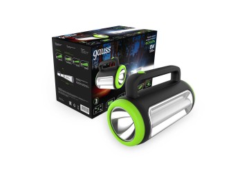 Прожекторный светодиодный фонарь Gauss аккумуляторный 219х143 500 лм GF603