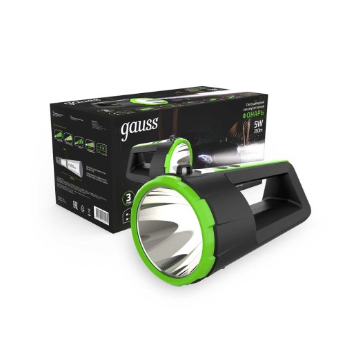 Прожекторный светодиодный фонарь Gauss аккумуляторный 233х112 280 лм GF701, купить в Минске по самой низкой цене