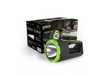 Прожекторный светодиодный фонарь Gauss аккумуляторный 288х151 900 лм GF702