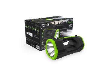 Прожекторный светодиодный фонарь Gauss аккумуляторный 288х151 1000 лм GF703