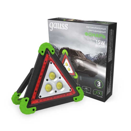 Автомобильный светодиодный фонарь Gauss аккумуляторный 180х200 800 лм GF802, купить в Минске по самой низкой цене