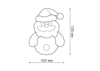 Фигурка светодиодная "Дед Мороз" Gauss Holiday HL001