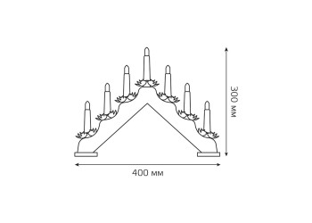 Светодиодный светильник "Новогодняя горка" Gauss Holiday HL020