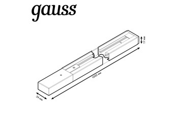 Шинопровод однофазный Gauss TR101