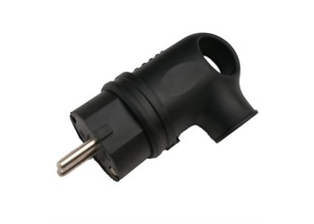 Вилка разборная General GRV-P-16-СE-G-B-IP44, 16А, угловая, с/з, черная, IP44, 1/20/200