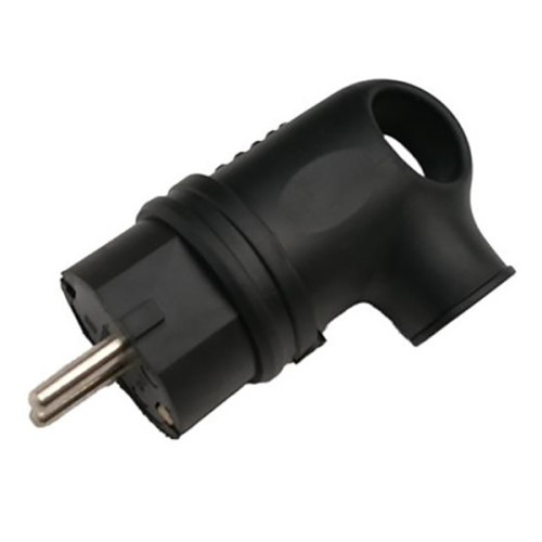 Вилка разборная General GRV-P-16-СE-G-B-IP44, 16А, угловая, с/з, черная, IP44, 1/20/200, купить в Минске по самой низкой цене