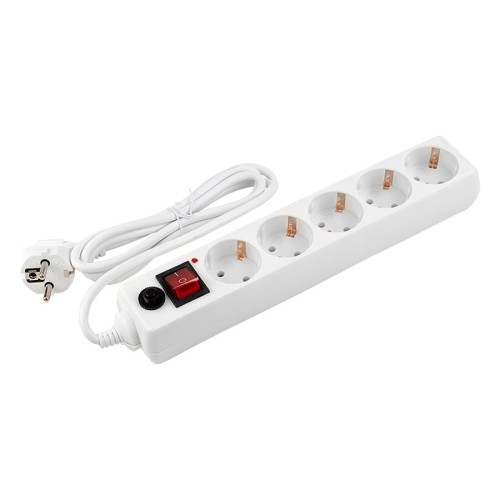 Сетевой фильтр General GPS-5-16-3x1-500-W, 5 мест, 16А, 3x1 мм2, 5 м, белый, купить в Минске по самой низкой цене