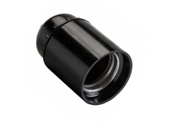 Патрон General GLH-E27-CAR-H-B, карболитовый, Е27, подвесной, без кольца, черный, 1/50/600