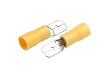 Разъем General РпИп 5,5-6-0,8 (плоский) "папа" GRIP-5,5-6,35 Желтый, 100 штук