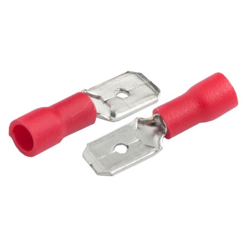 Разъем General РпИп 1,25-5-0,8 (плоский) "папа" GRIP-1,25-4,75-50 Красный, 50 штук, купить в Минске по самой низкой цене