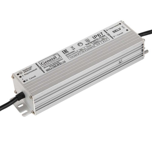 Драйвер светодиодный General GDLI-100-IP67-24, купить в Минске по самой низкой цене