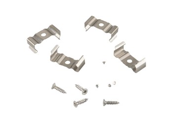 Скоба крепления General с шурупом для профиля GAL-10-24-С-IP20 10шт в уп.