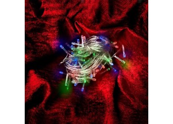 Гирлянда новогодняя "Нить" General GLFG-100-500-IP20-X-RGB 100 диодов 5м с контроллером 8 режимов