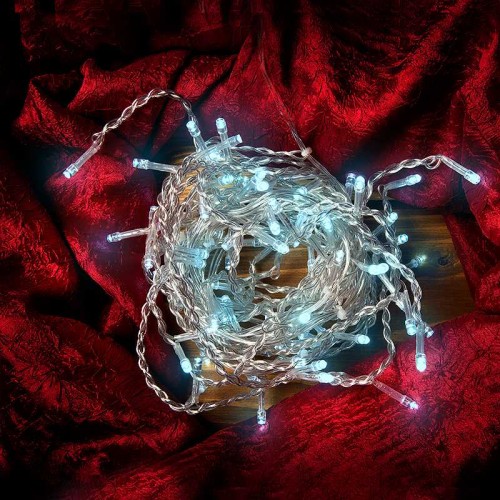 Гирлянда новогодняя General "Нить" GLFG-200-1000-IP20-X-6  200 диодов 10м с контроллером 8 режимов, купить в Минске по самой низкой цене