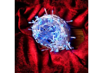 Гирлянда новогодняя "Нить" General GLFG-200-1000-IP20-X-B  200 диодов 10м с контроллером 8 режимов