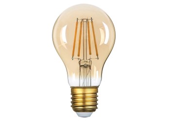 Лампа General GLDEN-A60S-10-230-E27-4500 Золотая