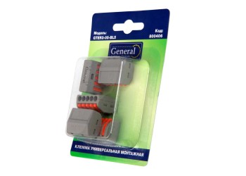General GTER3-05-BL5 клемма универсальная монтажная 5-проводная, блистер 5шт