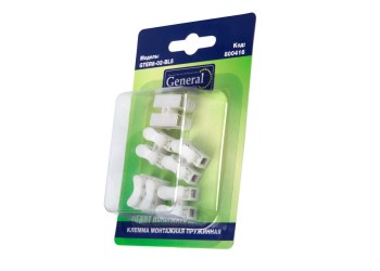 General GTER8-02-BL5 Клемма монтажная пружинная 2-проводная, блистер 5шт