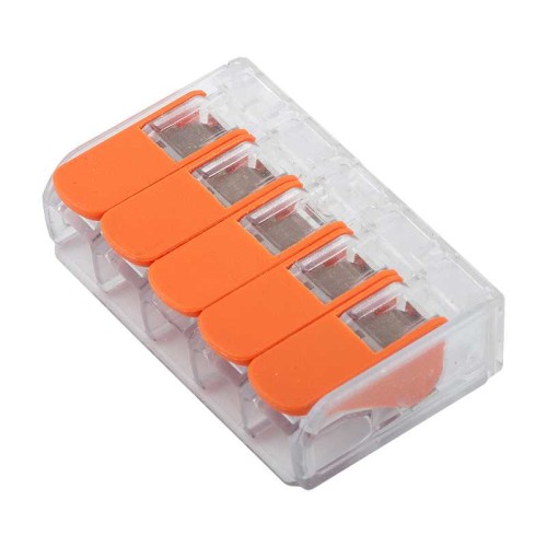 General GTER4-05 Клемма универсальная монтажная 5-проводная, прозрачная компактная, 50/2500, купить в Минске по самой низкой цене