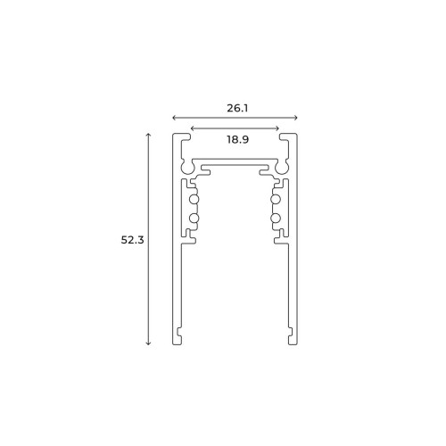 Шинопровод накладной Hesby Lighting ElDeko 48В-1м, чёрный HSBL_0051, купить в Минске по самой низкой цене