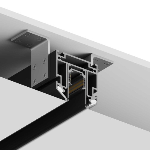 Шинопровод Hesby Lighting под натяжной потолок ElDeko, 48В-1м, чёрный HSBL_0072, купить в Минске по самой низкой цене
