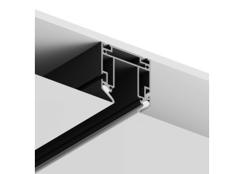 Шинопровод Hesby Lighting под натяжной потолок ElDeko, 48В-1м, чёрный HSBL_0072