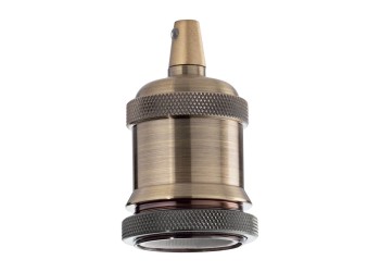 Патрон Ideal Lux Portalampada E27 Ghiera Ottone Brunito 249216