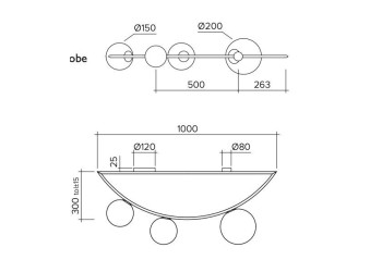 Потолочная люстра Imperium Loft Areti Plates 156107-22