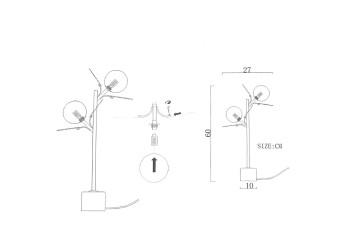 Настольная лампа Imperium Loft Matisse 191873-26