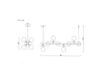 Подвесная люстра Imperium Loft Matisse 191884-26