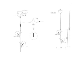 Подвесная люстра Imperium Loft Matisse 191916-26