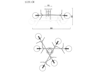 Потолочная люстра Imperium Loft Matisse 194949-23