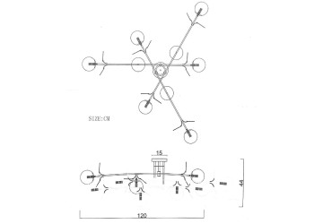 Потолочная люстра Imperium Loft Matisse 194953-23