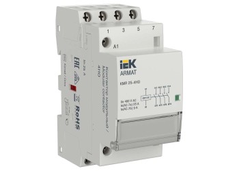 ARMAT Контактор модульный KMR 25А 230В AC 4НО IEK AR-KMR10-025-40-230