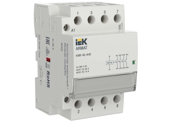 ARMAT Контактор модульный KMR 40А 230В AC 4НО IEK AR-KMR10-040-40-230