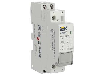 ARMAT Контактор модульный KMR 16А 24В AC/DC 2НО IEK AR-KMR20-016-20-024