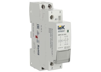 ARMAT Контактор модульный KMR 25А 12В AC/DC 2НЗ IEK AR-KMR20-025-02-012