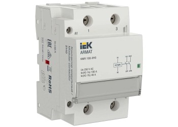 ARMAT Контактор модульный KMR 100А 24В AC/DC 2НО IEK AR-KMR20-100-20-024