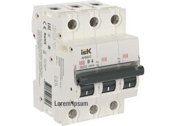 ARMAT Автоматический выключатель M06N 3P B 4А IEK AR-M06N-3-B004
