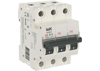 ARMAT Автоматический выключатель M06N 3P D 6А IEK AR-M06N-3-D006