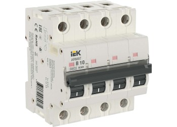 ARMAT Автоматический выключатель M06N 4P B 10А IEK AR-M06N-4-B010