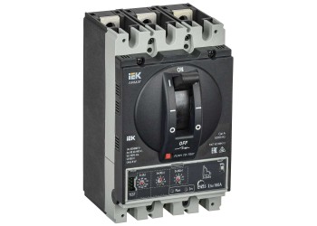 Автоматический выключатель в литом корпусе 3P типоразмер D 85кА 160А IEK AR-MCCB-3D-085-0160A-ELSC