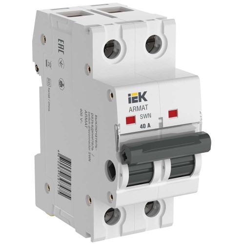 ARMAT Выключатель-разъединитель SWN 2P 40А IEK AR-SWN-2-040, купить в Минске по самой низкой цене