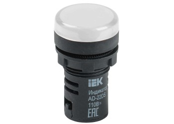 Лампа AD22DS(LED)матрица d=22мм белый 24В AC/DC IEK BLS10-ADDS-024-K01